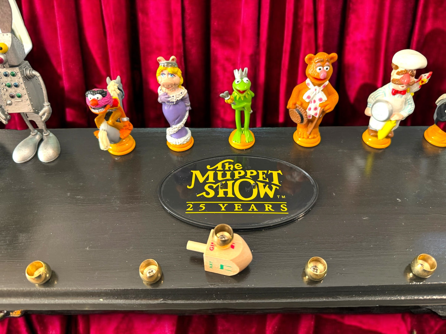 Collectors Muppets Vintage Repurposed Figures Menorah Hanukah Chanukah Judaica