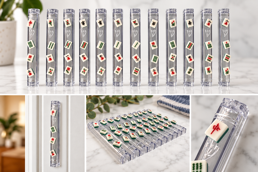 Mahjong Mezuzah Case – Acrylic with Mini Mahjong Tiles
