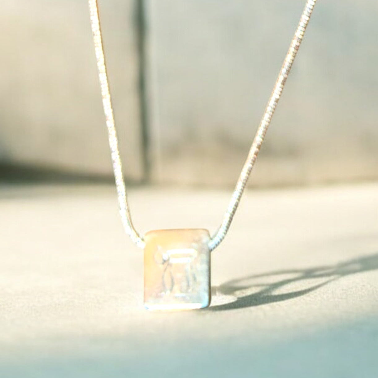 Vintage Sterling Silver Star of David Chai & Heart bead charm necklace