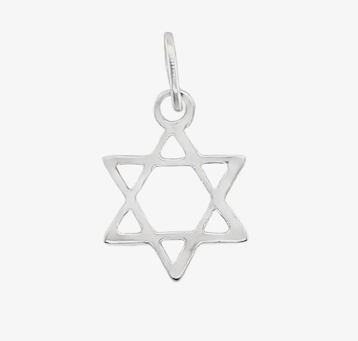 Sterling Silver Jewish Star of David necklace