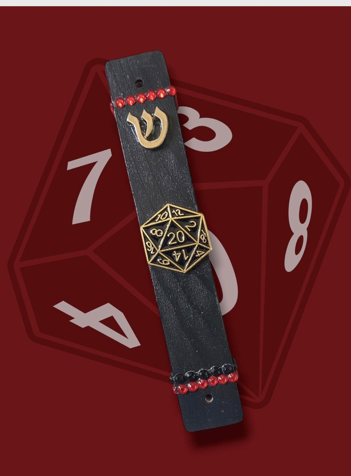 D20, DnD, Dungeons and Dragons Dice Mezuzah Case Dungeon Master