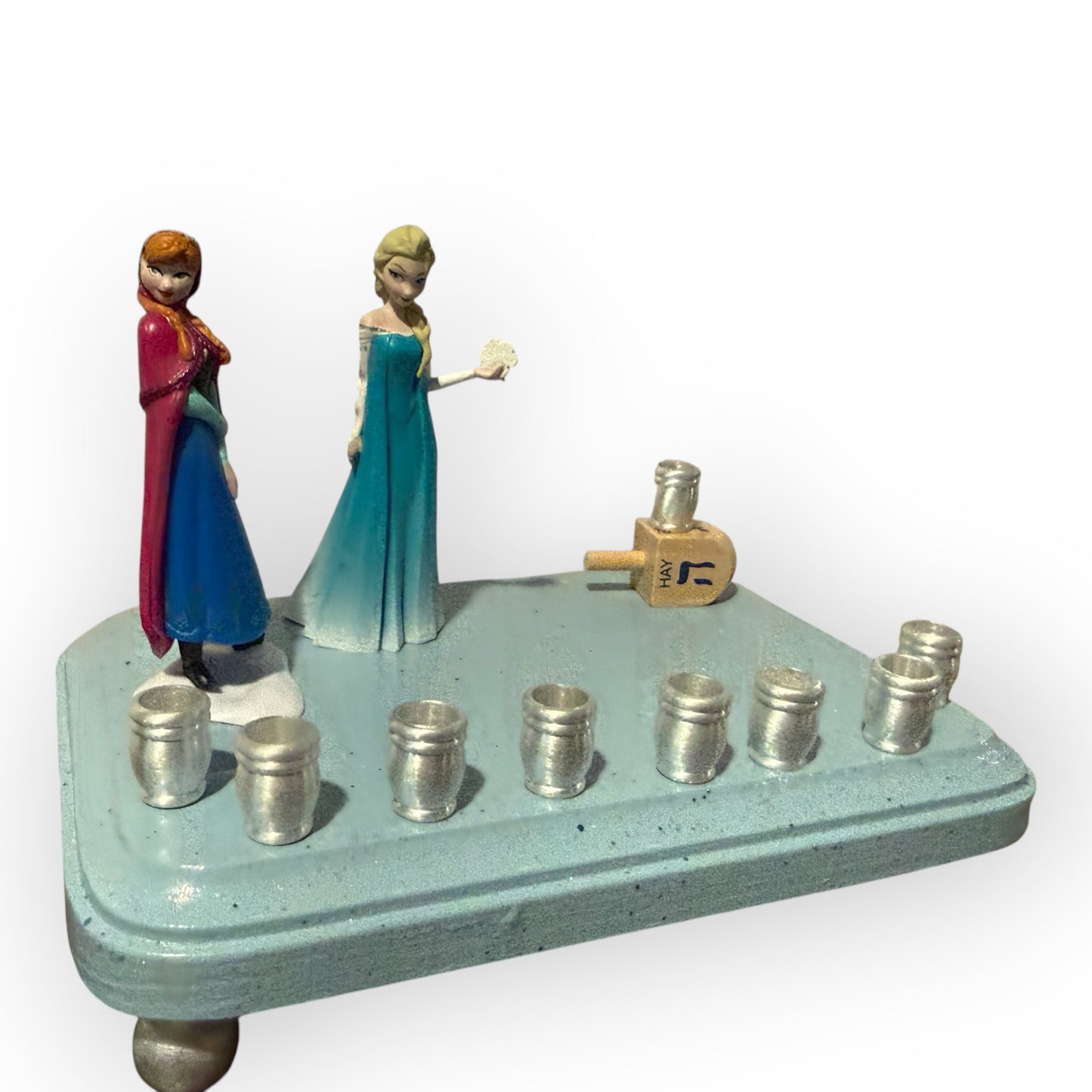 Princess Menorah Classic Disney Judaica Hannukah Frozen Anna Elsa