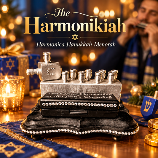 The Harmonikiah – Harmonica Hanukkah Menorah