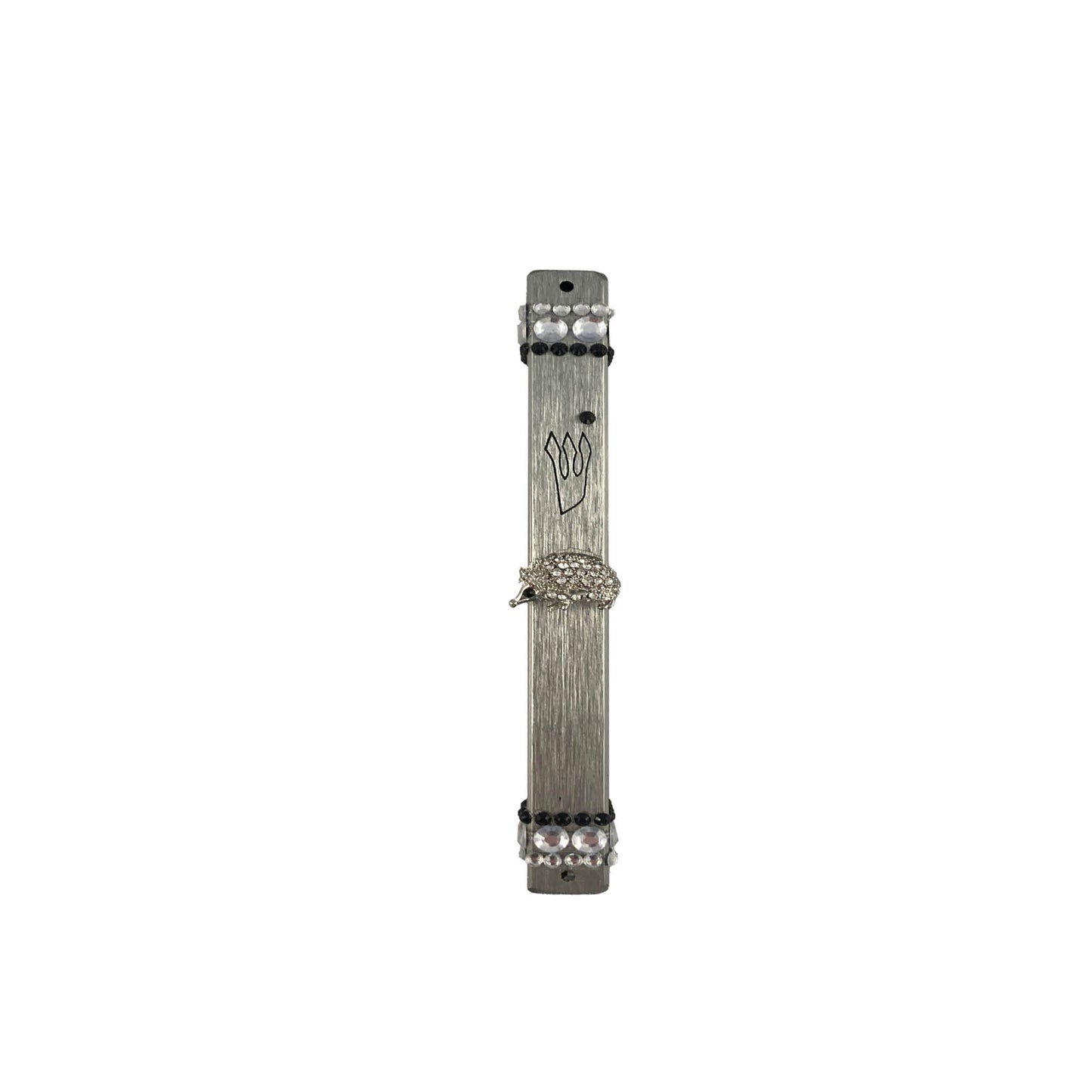 Bling Black and White Mezuzah Cases