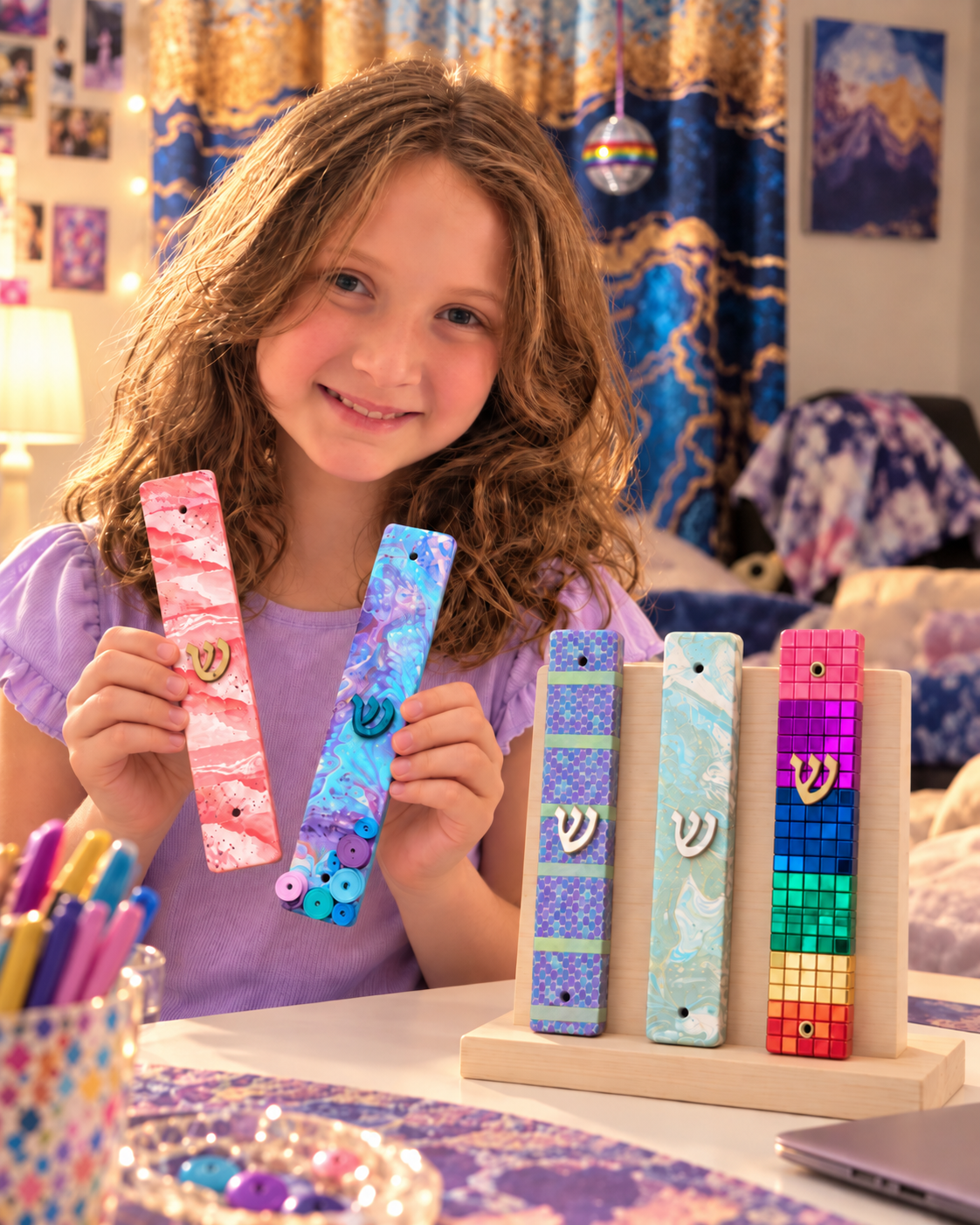 Daydream Mezuzah — Handmade by Miriam, Age 11