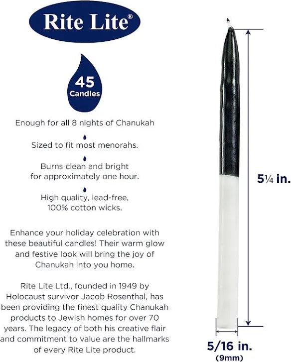 Chanukah For A Cause Stand With Israel candles blue and white