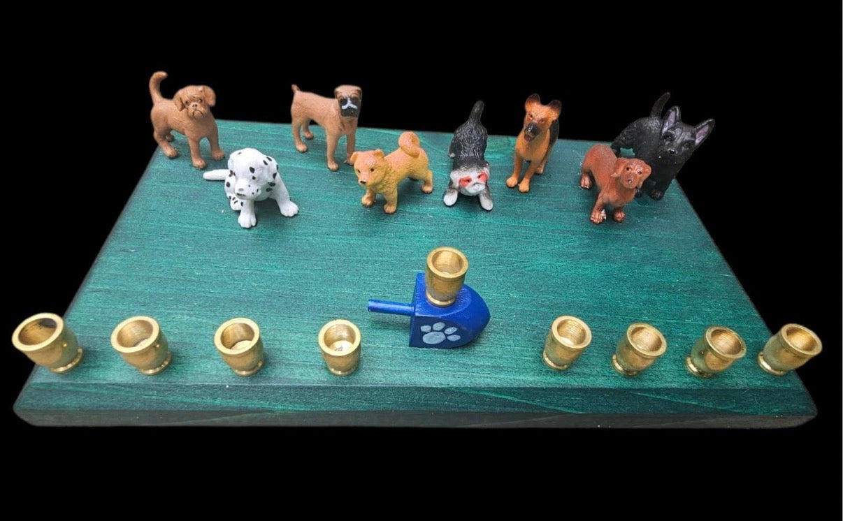 Dog Breed Menorah, Chanukah Paw-nukkah, Dog Lover Gift