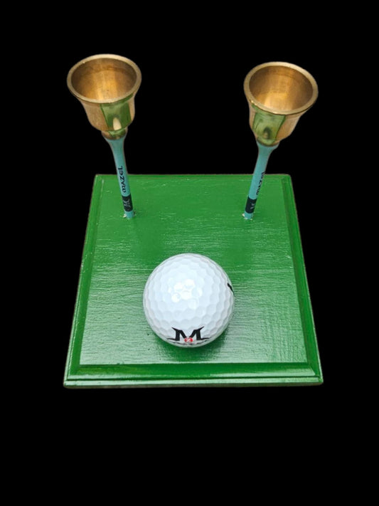 Golf Shabbat Candle Holders
