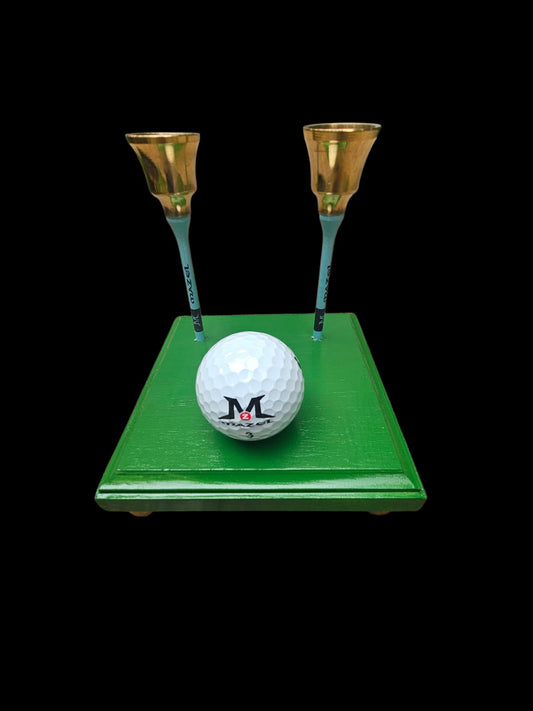 Golf Shabbat Candle Holders