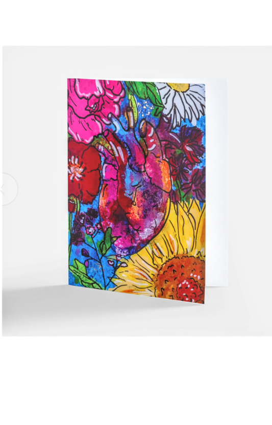 You Have My Heart Original Art Notecard