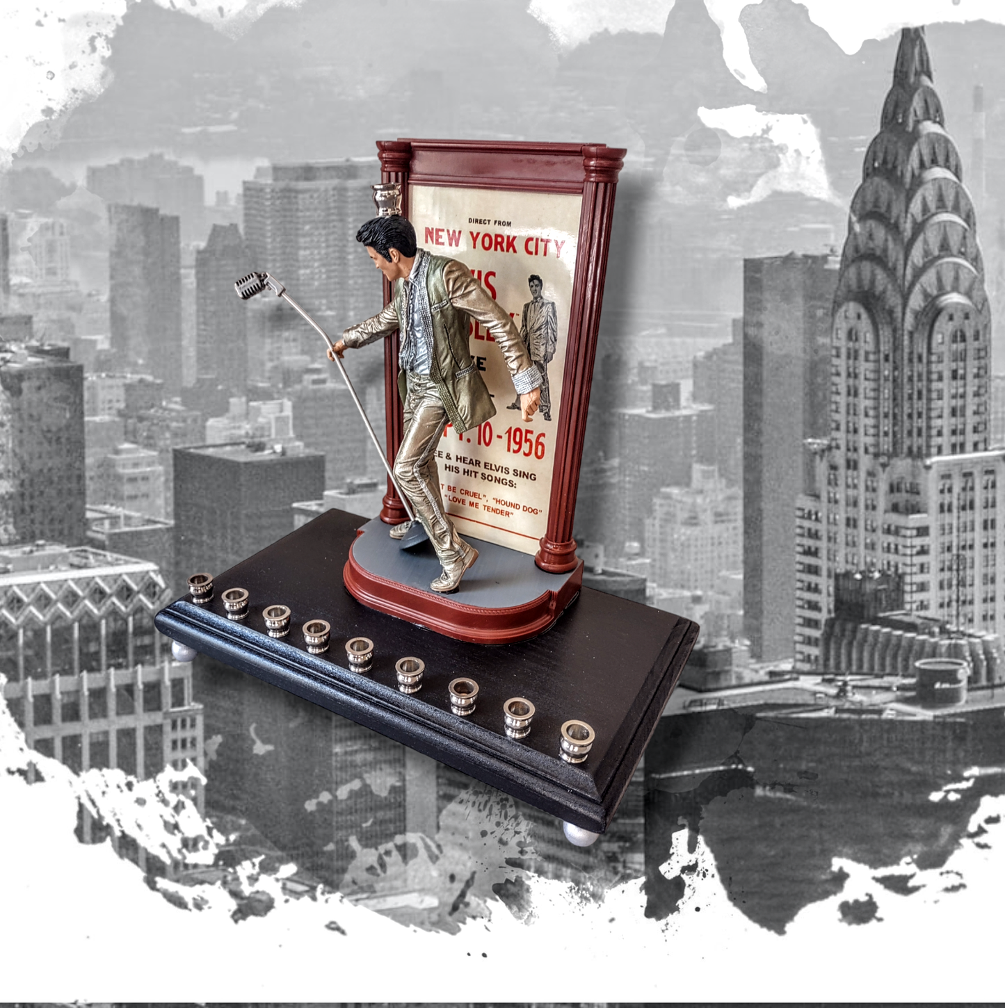 Elvis Presley "The King" NYC Collector Menorah