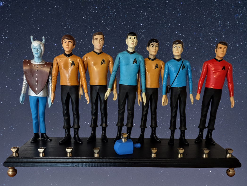 Collector's Edition Vintage Star Trek Menorah enorah