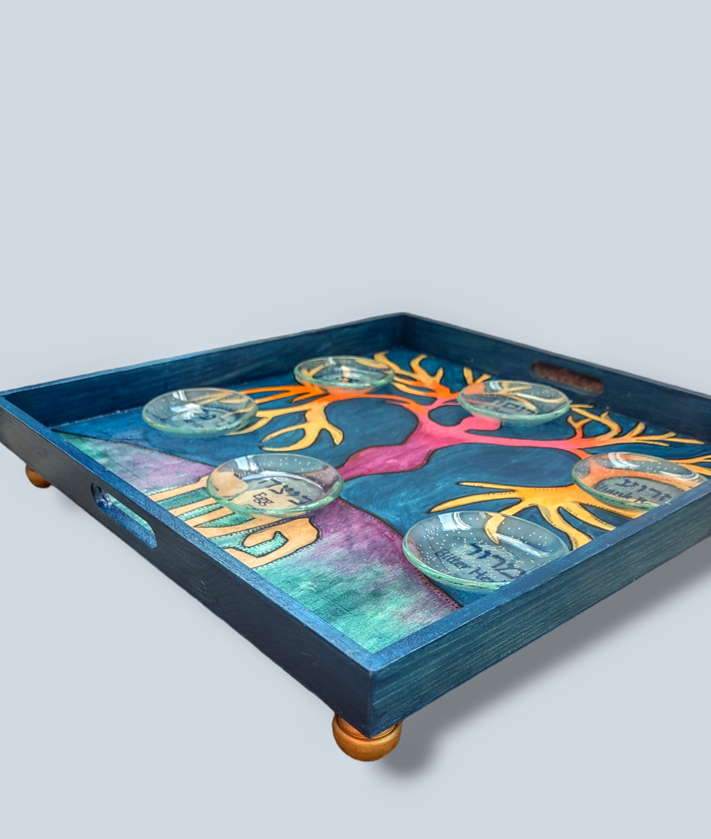 Hand Painted Goddess Tree of Life Seder Plate