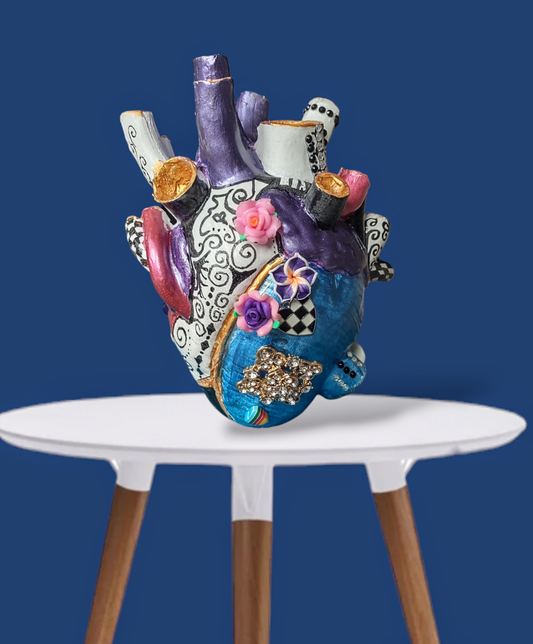 Anatomical Ceramic Heart Vase