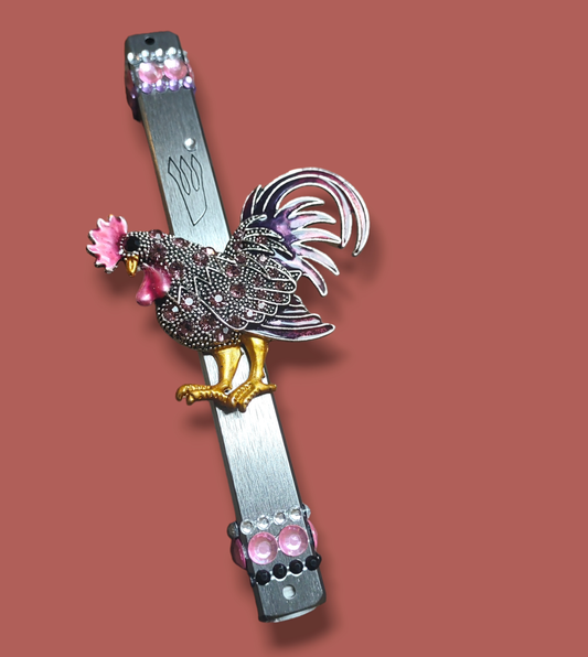Jeweled Rooster Mezuzah