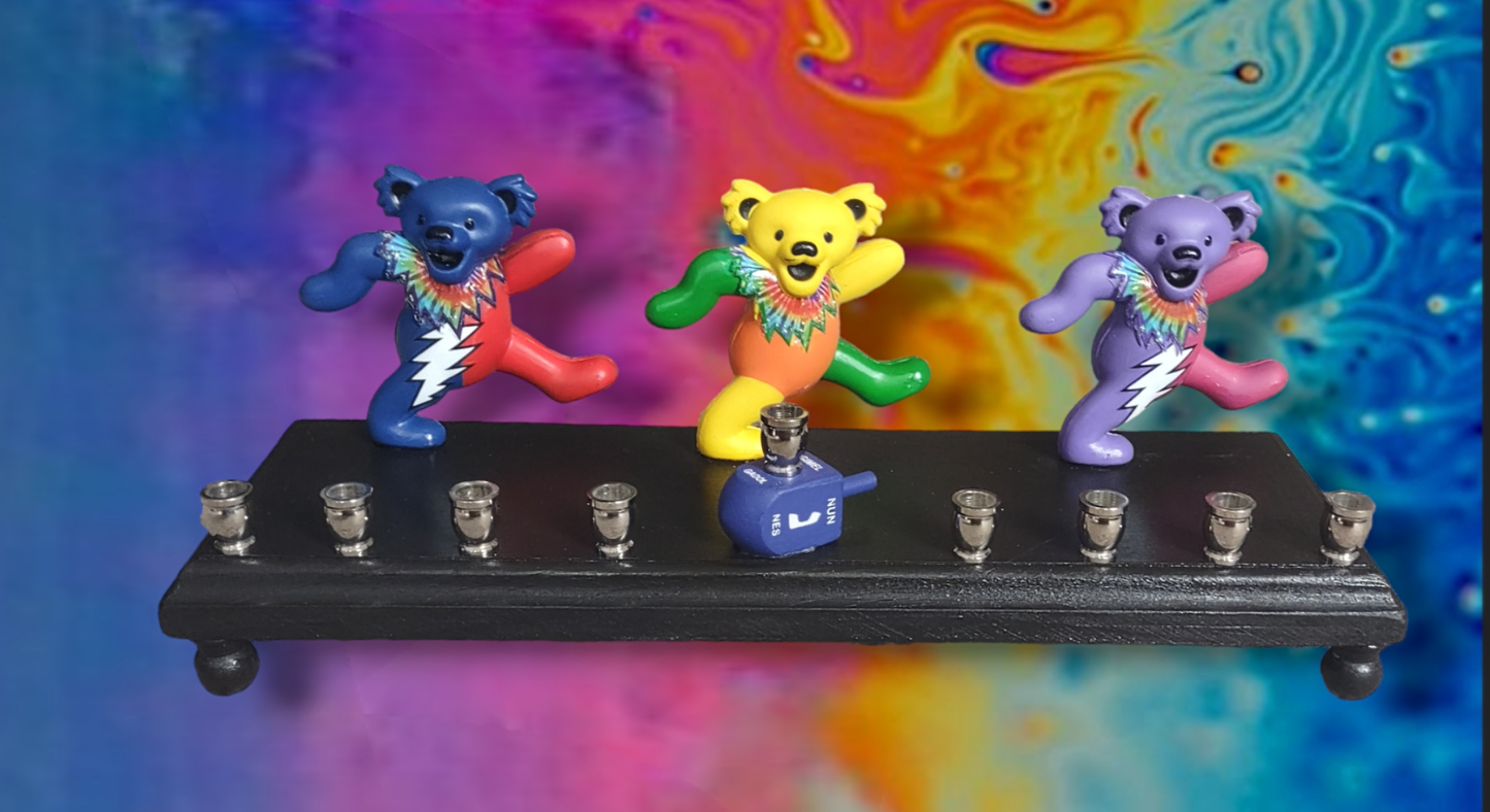 Grateful Dead Dancing Bear Collectible Menorah