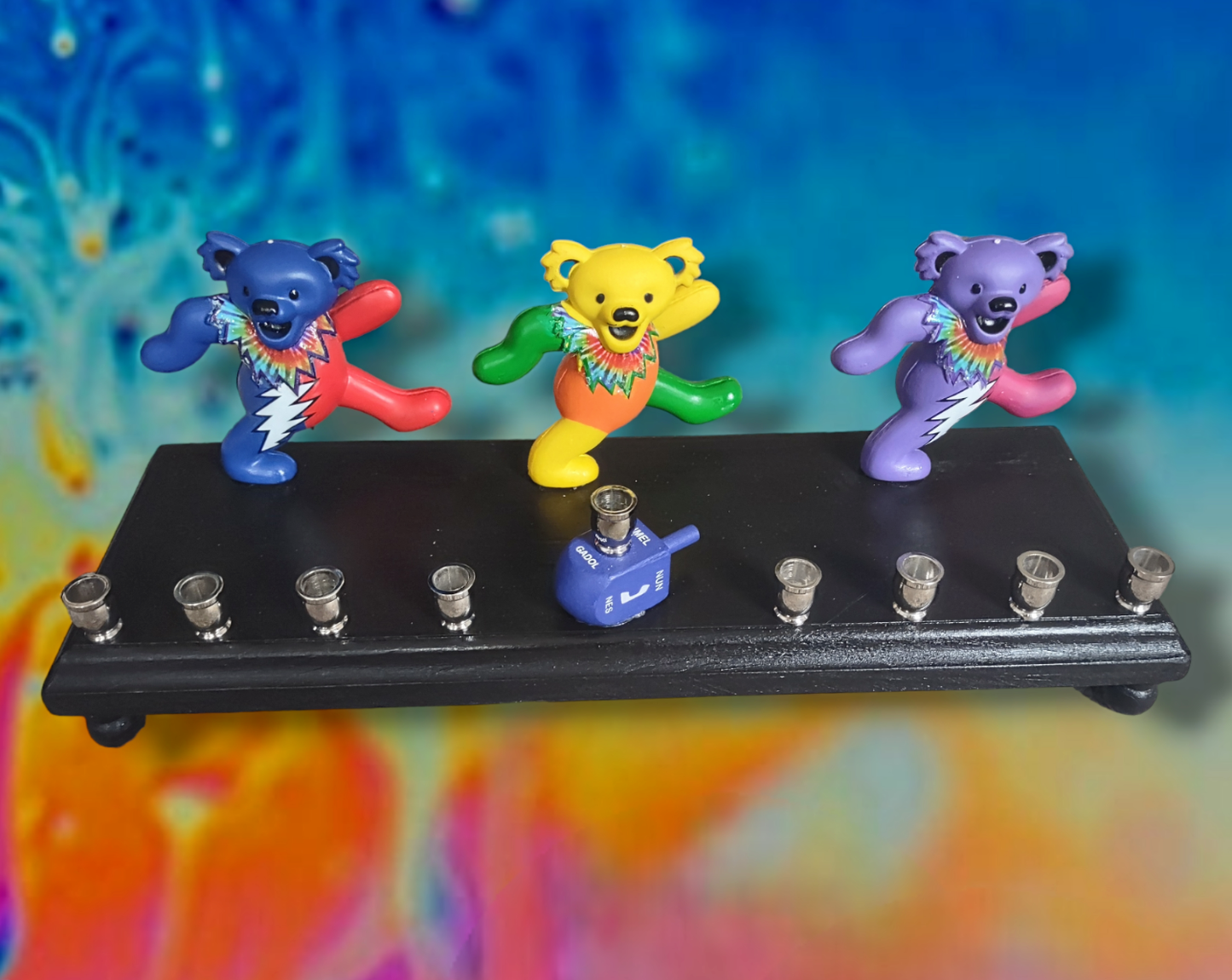 Grateful Dead Dancing Bear Collectible Menorah