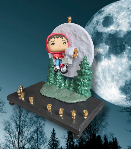 E.T. And Elliott Bike Menorah