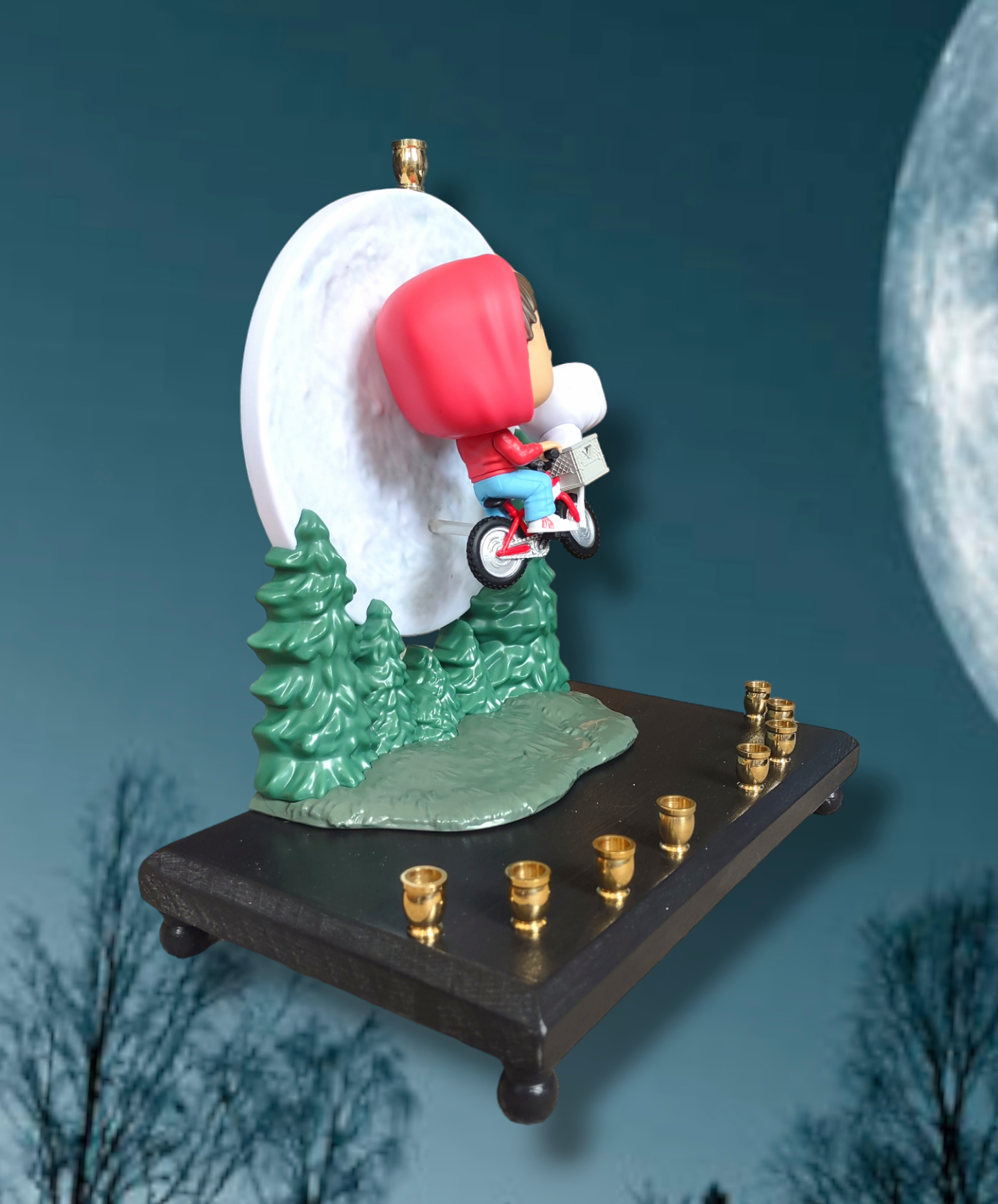 E.T. And Elliott Bike Menorah