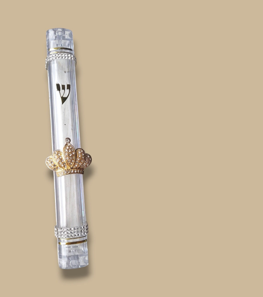 Dancing Women, Fairies and Crown acrylic mezuzah cases