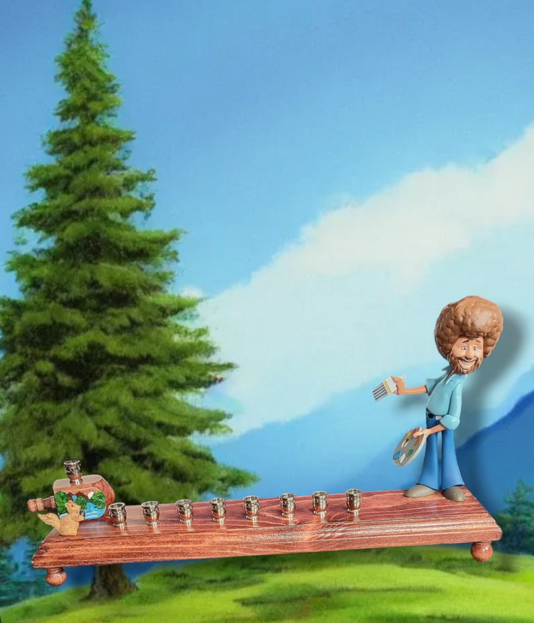 Bob Ross Menorah