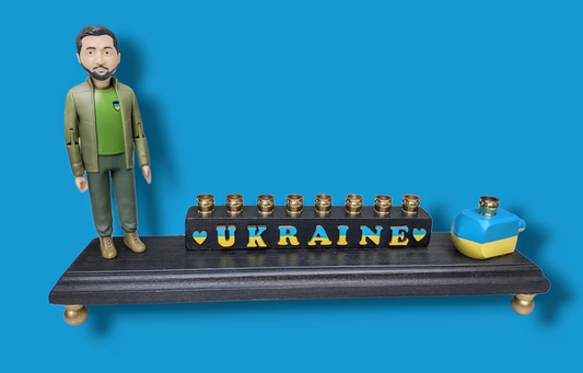 Stand with Ukraine Zelensky Menorah