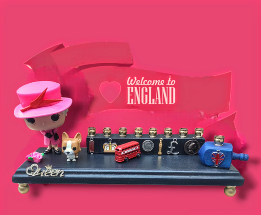 Queen of England Menorah