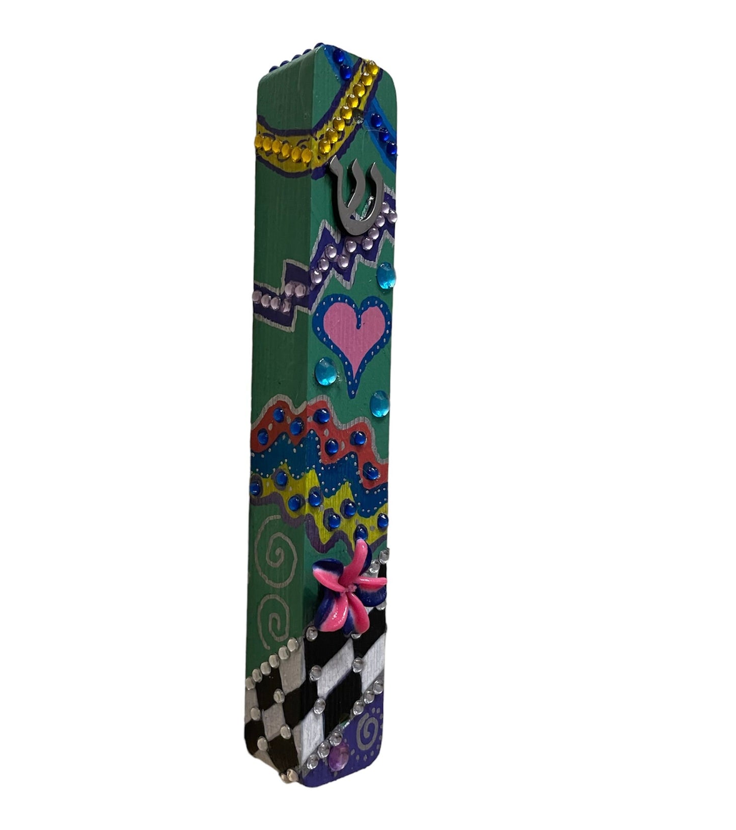 Hand painted Mezuzah Cases