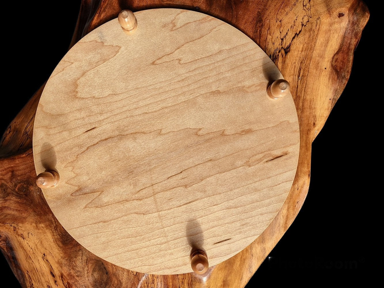 Hand-Painted Floral Seder Plate with Glass Bowls, Passover Pesach Judaica