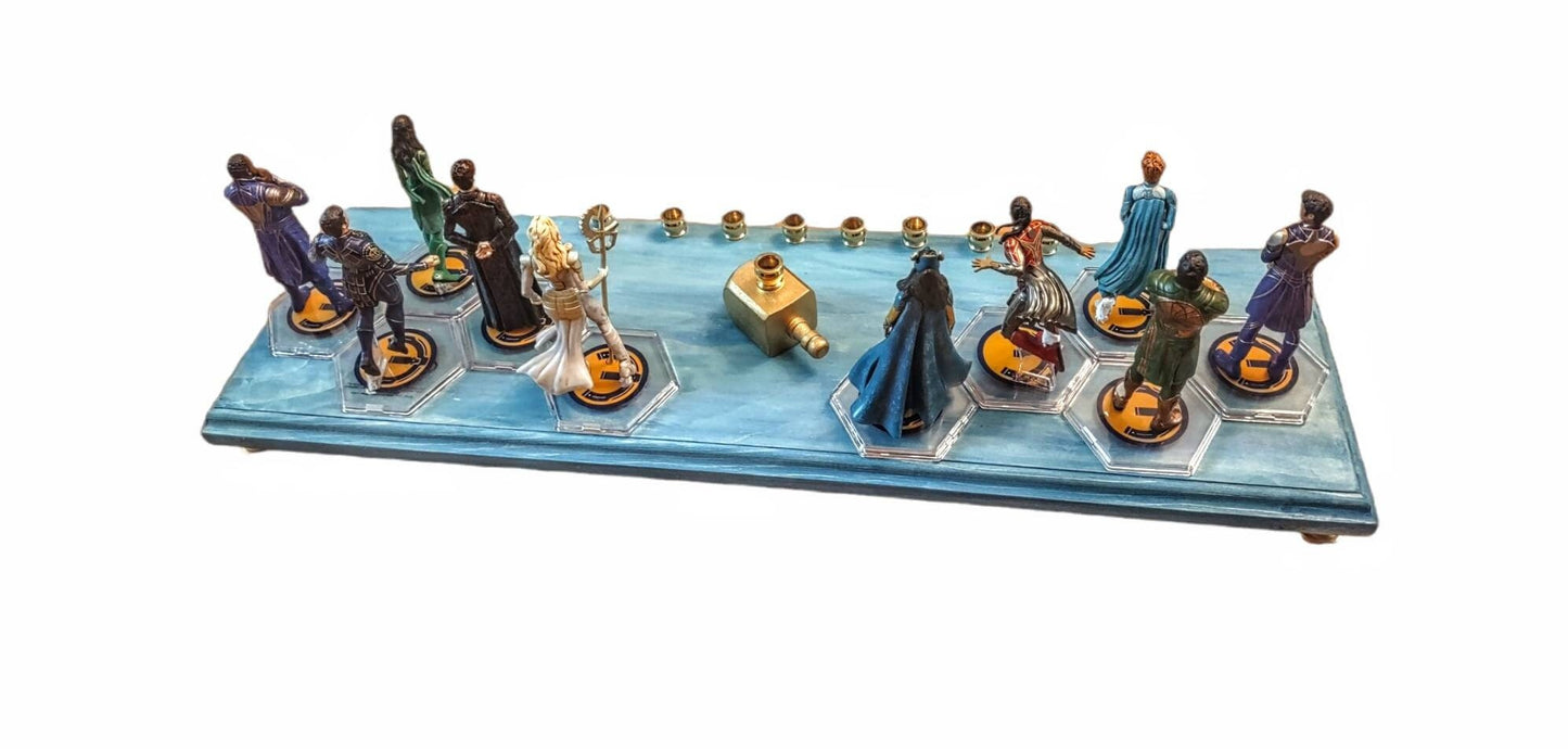Eternals Collectors Menorah, Repurposed Superhero Figures