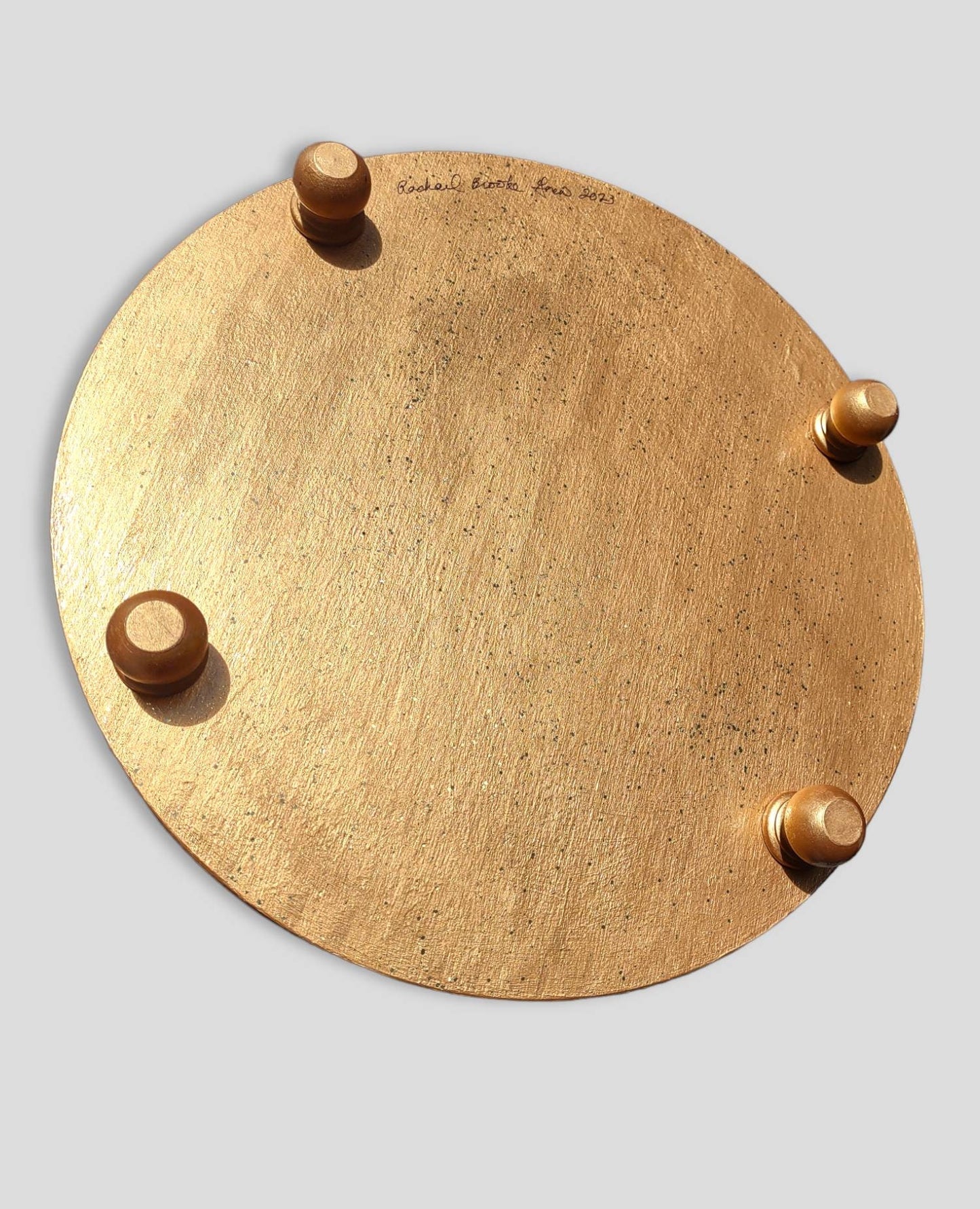 Checkerboard Black White Gold Seder Plate Passover Pesach