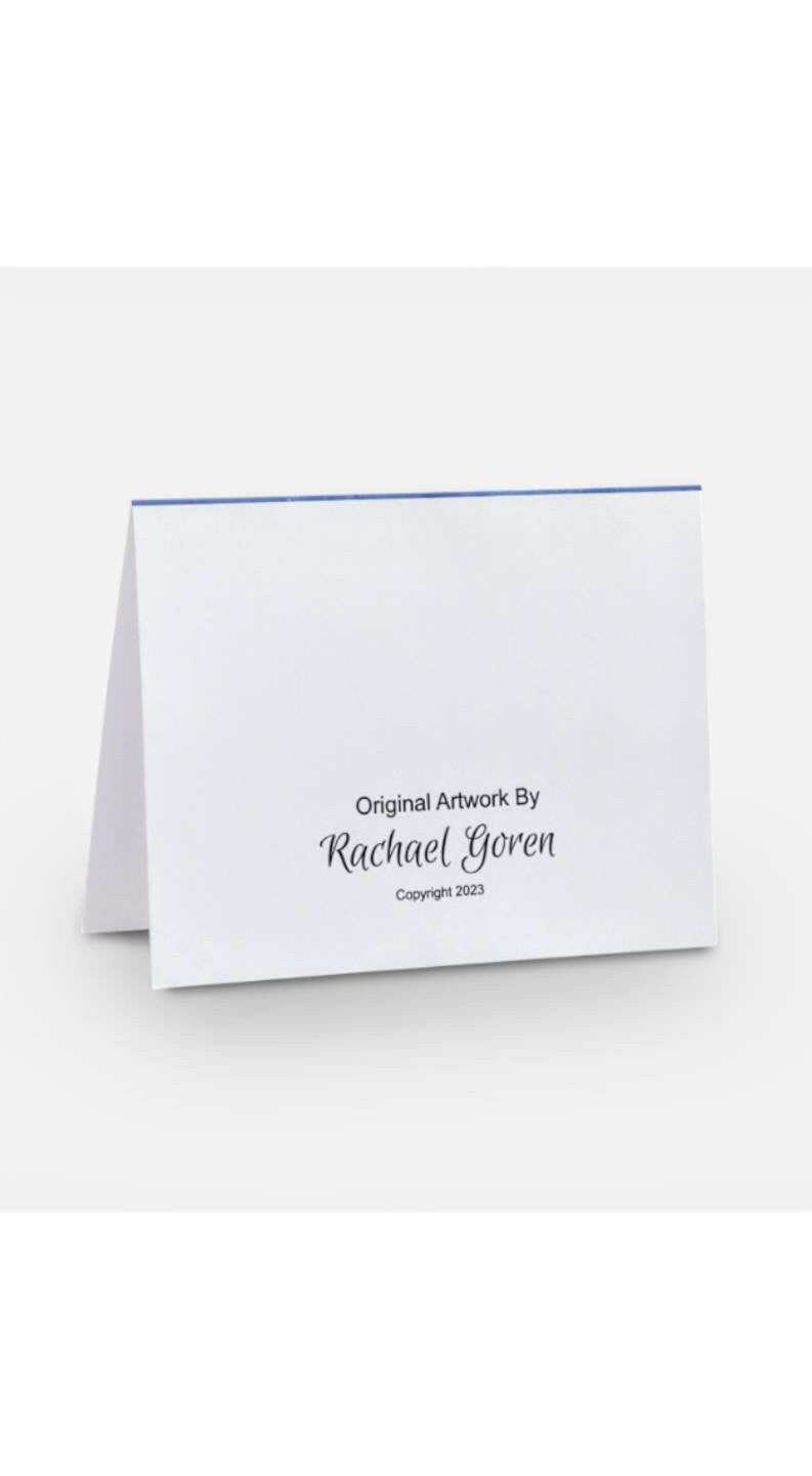 Original Poppies Art Notecard Print any occasion card