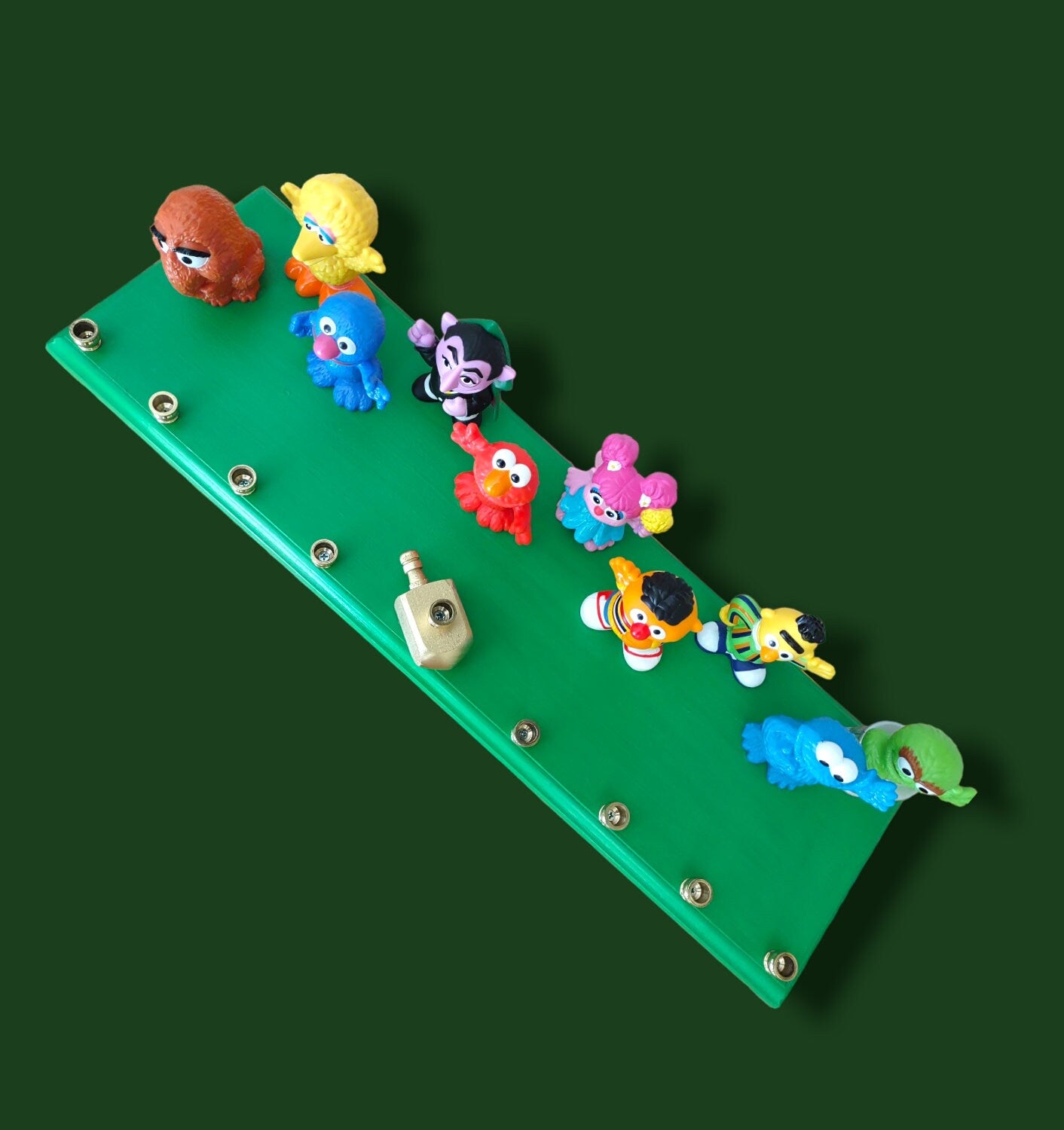 Sesame Street Menorah: Hand-crafted Hanukkah Decoration