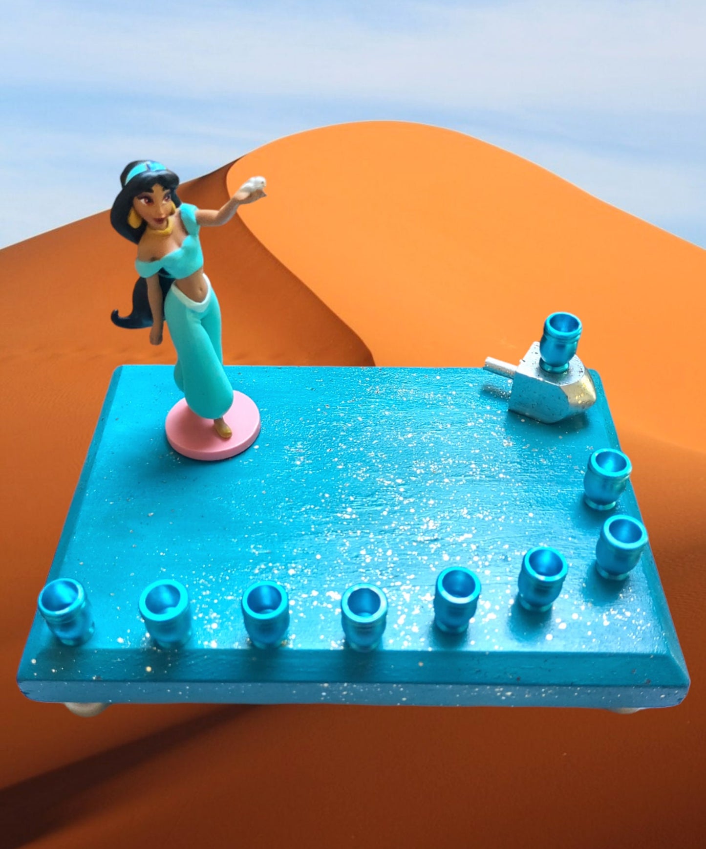 Princess Menorah Classic Disney Judaica Hanukkiah Princess Jasmine