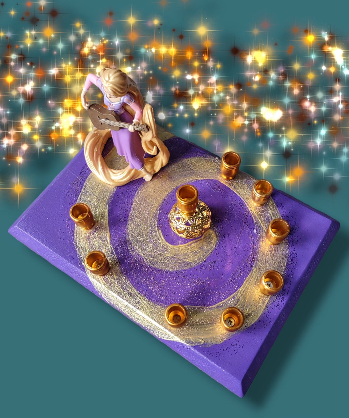 Princess Menorah Classic Disney Judaica Hannukah Rapunzel