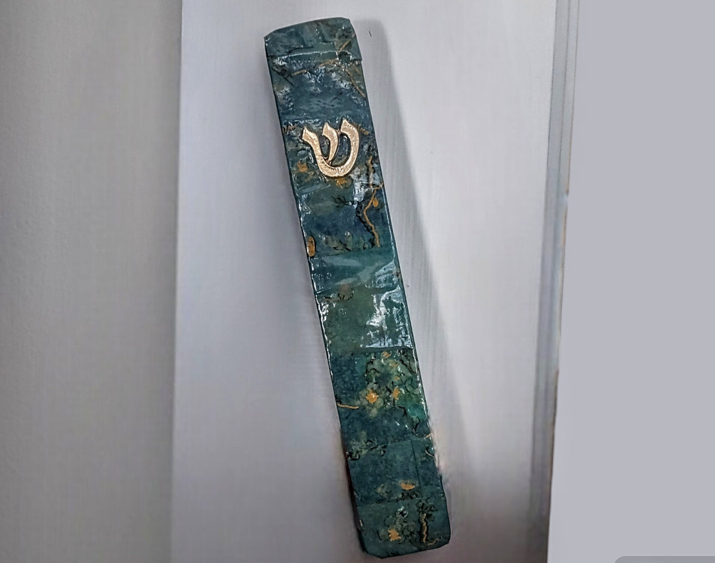 Van Gogh Mezuzah: Unique Wood and Aluminum Jewish Home Decor