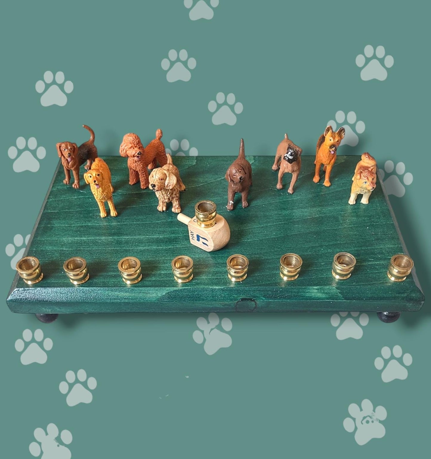 Dog Breed Menorah, Chanukah Paw-nukkah, Dog Lover Gift
