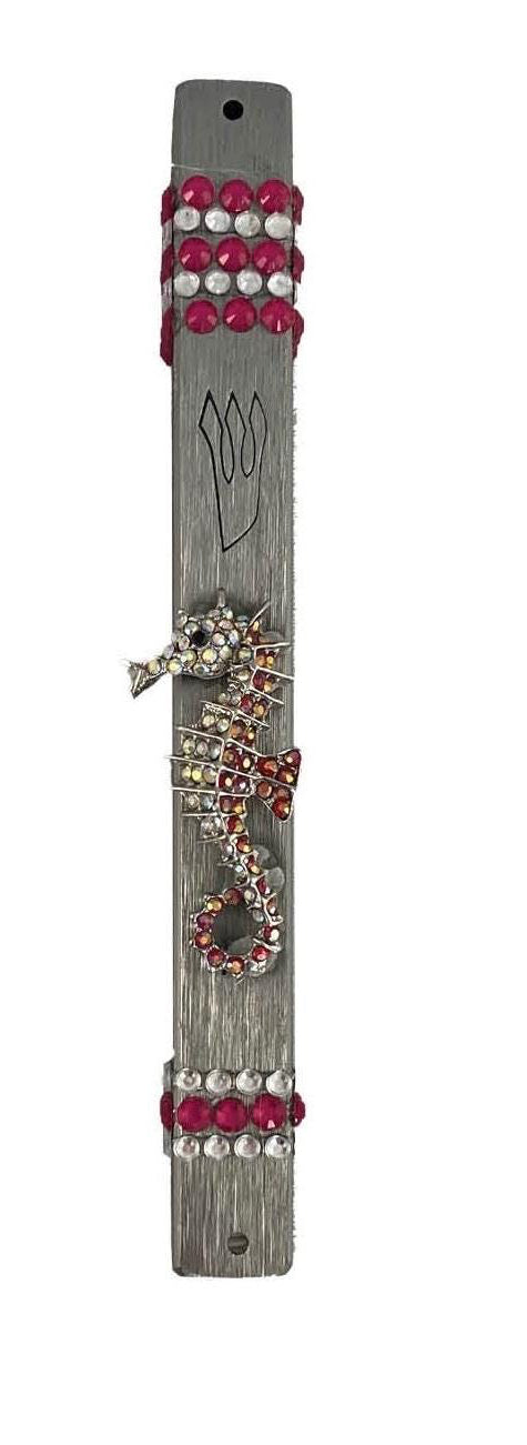 Sparkly Rhinestone Mezuzah: Repurposed Ocean Charms