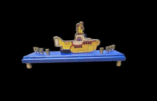 Collector Beatles Yellow Submarine Menorah Judaica Hanukkah Magnet Bottle Opener