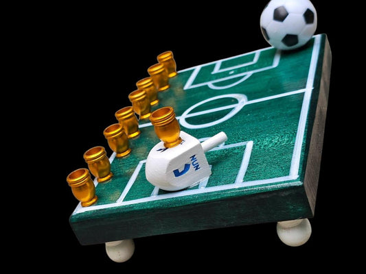 Soccer Themed Menorah Hanukkah