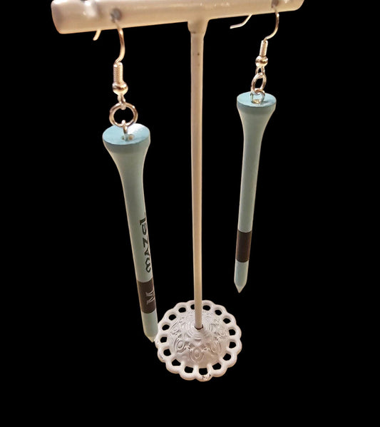 Mazel Golf Tee Earrings Golfer Gift funny