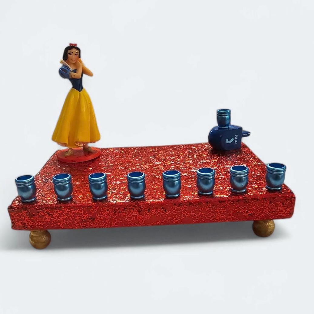 Princess Menorah Classic Disney Judaica Hannukah Snow White