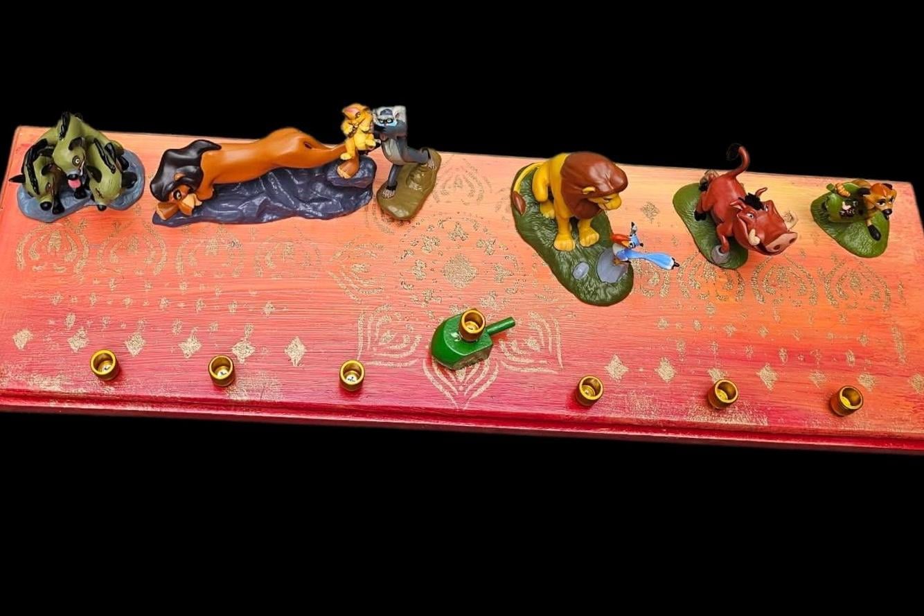 Collector Circle of Life Lion King Mufasa Menorah Disney Judaica Hanukkiah