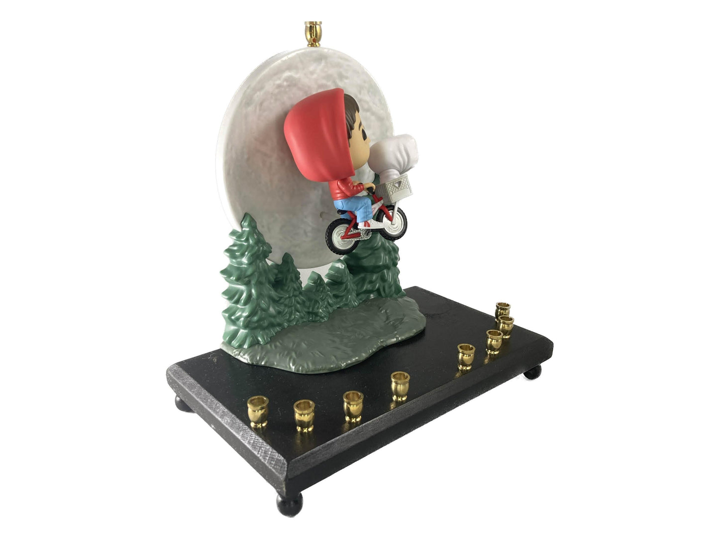 Collector E.T. Menorah ET and Elliot on Bike Pop Culture Judaica Hanukkiah Repurposed Toys