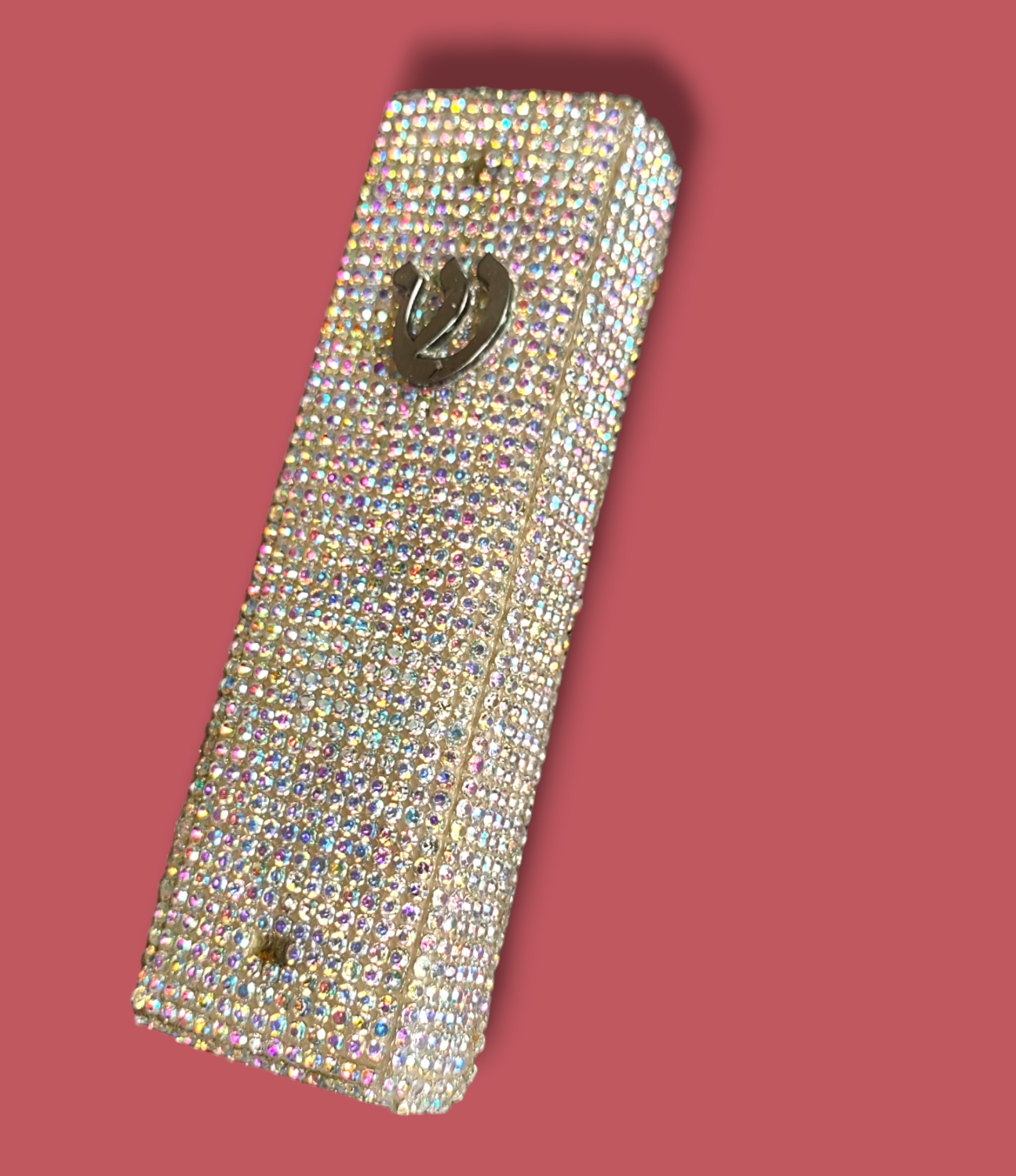 Checkerboard Ceramic Mezuzah