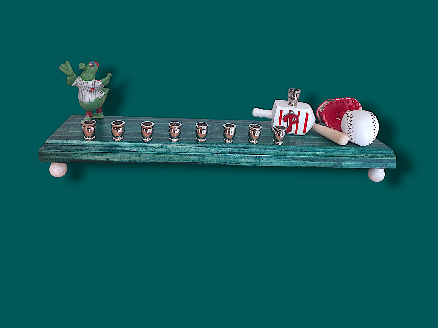 Collectors Edition Philly Phanatic Baseball Menorah