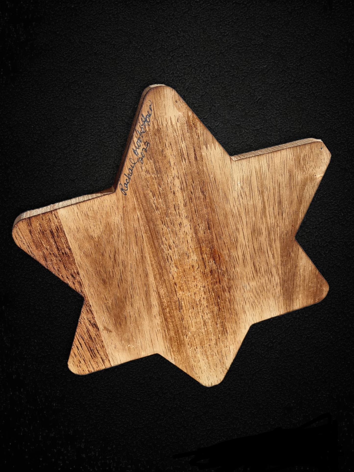 Rainbow Hardwood Hand Painted Decorative Plate