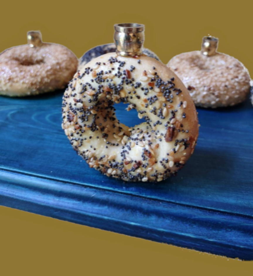 Bagel Lover's Menorah