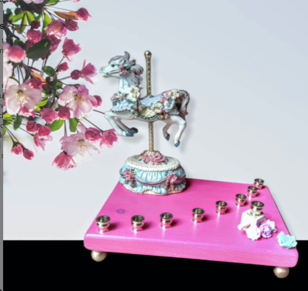 Musical Carousel Horse Menorah