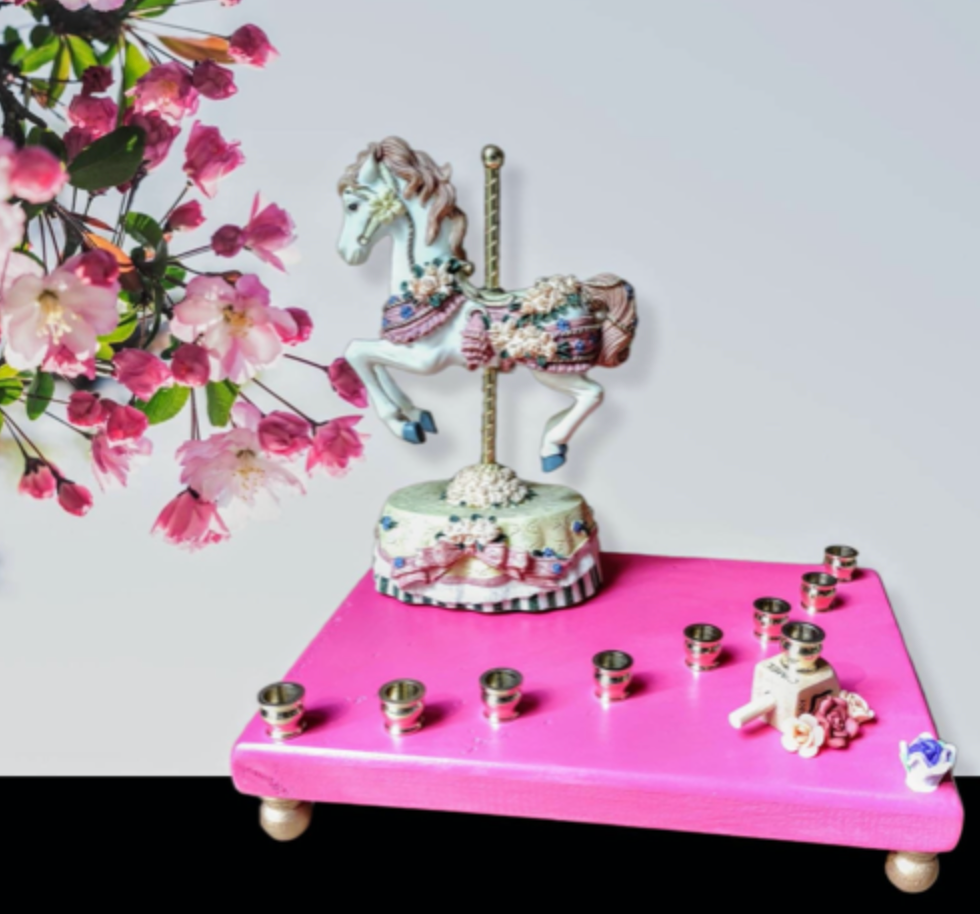 Musical Carousel Horse Menorah